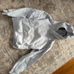 TNA Cozy Fleece Perfect Sweatshirt in Light Blue (M)